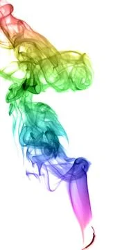 Abstract multicolored smoke Stock Photos