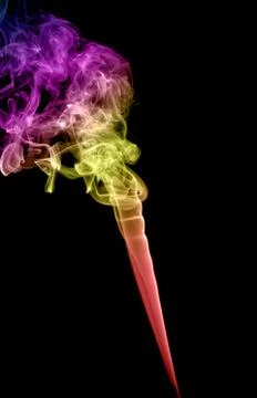 Abstract multicolored smoke Stock Photos
