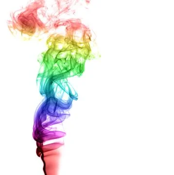 Abstract multicolored smoke Stock Photos