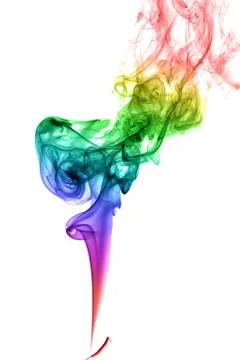 Abstract multicolored smoke Foto stock
