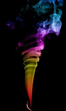 Abstract multicolored smoke Stock Photos