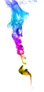 Abstract multicolored smoke Stock Photos