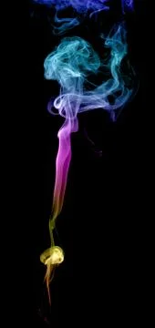 Abstract multicolored smoke Stock Photos
