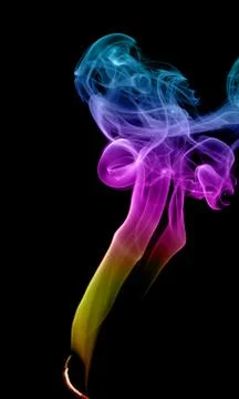 Abstract multicolored smoke Stock Photos