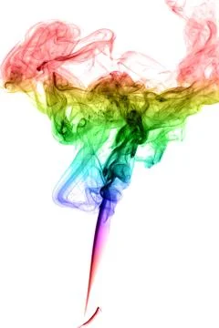 Abstract multicolored smoke Stock Photos
