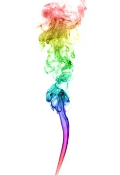 Abstract multicolored smoke Stock Photos