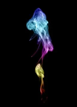 Abstract multicolored smoke Stock Photos