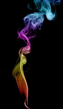 Abstract multicolored smoke Foto stock