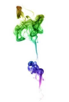 Abstract multicolored smoke Stock Photos