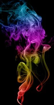 Abstract multicolored smoke Stock Photos