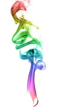 Abstract multicolored smoke Stock Photos