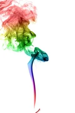 Abstract multicolored smoke Stock Photos