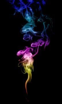 Abstract multicolored smoke Stock Photos