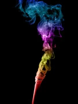 Abstract multicolored smoke Stock Photos