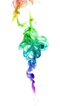 Abstract multicolored smoke Stock Photos