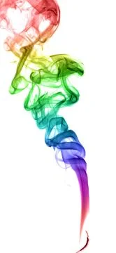 Abstract multicolored smoke Stock Photos