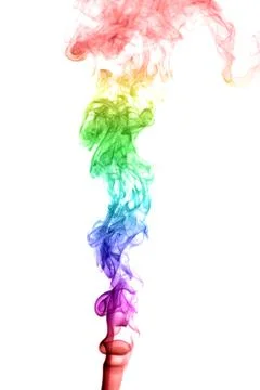 Abstract multicolored smoke Stock Photos