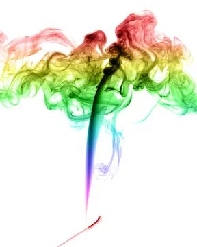 Abstract multicolored smoke Stock Photos