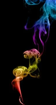 Abstract multicolored smoke Stock Photos