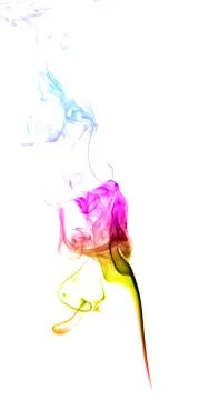 Abstract multicolored smoke Stock Photos