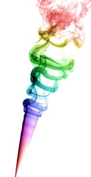 Abstract multicolored smoke Stock Photos