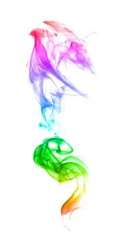 Abstract multicolored smoke Stock Photos