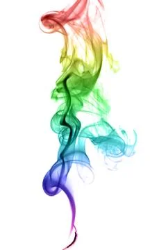 Abstract multicolored smoke Stock Photos