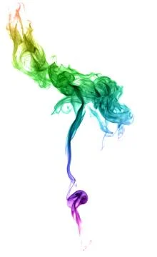 Abstract multicolored smoke Stock Photos