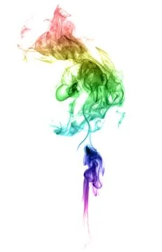 Abstract multicolored smoke Stock Photos