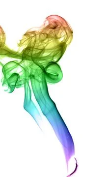 Abstract multicolored smoke Stock Photos