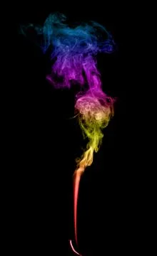 Abstract multicolored smoke Stock Photos