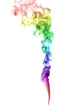Abstract multicolored smoke Stock Photos