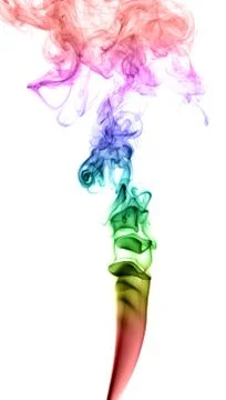 Abstract multicolored smoke Stock Photos