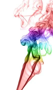 Abstract multicolored smoke Stock Photos