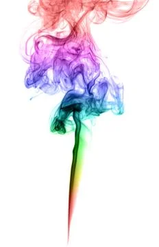 Abstract multicolored smoke Stock Photos