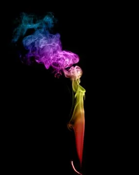Abstract multicolored smoke Stock Photos