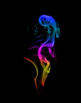Abstract multicolored smoke Stock Photos