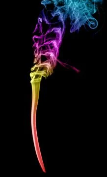 Abstract multicolored smoke Foto stock