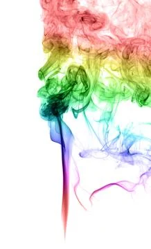 Abstract multicolored smoke Stock Photos
