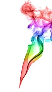 Abstract multicolored smoke Stock Photos