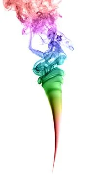 Abstract multicolored smoke Stock Photos