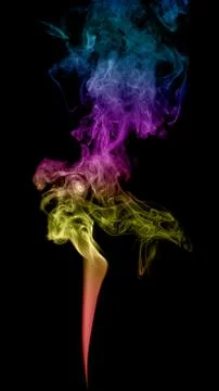 Abstract multicolored smoke Stock Photos