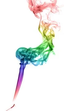Abstract multicolored smoke Stock Photos
