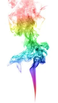 Abstract multicolored smoke Stock Photos