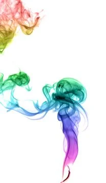 Abstract multicolored smoke Stock Photos