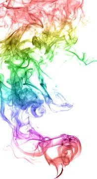 Abstract multicolored smoke Stock Photos