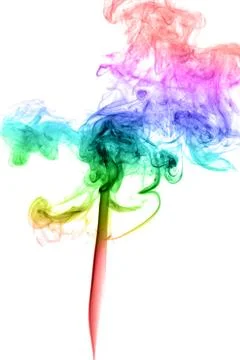 Abstract multicolored smoke Stock Photos