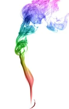 Abstract multicolored smoke Stock Photos