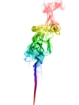 Abstract multicolored smoke Stock Photos