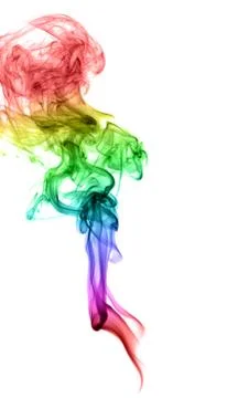 Abstract multicolored smoke Stock Photos